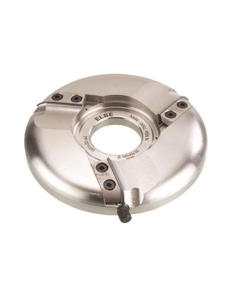 PORTE-OUTILS A PLATE-BANDE PROFIL A GORGE A PLAQUETTES WS ELBE D:180   AL:50   Z:3   POSITION:DESSUS