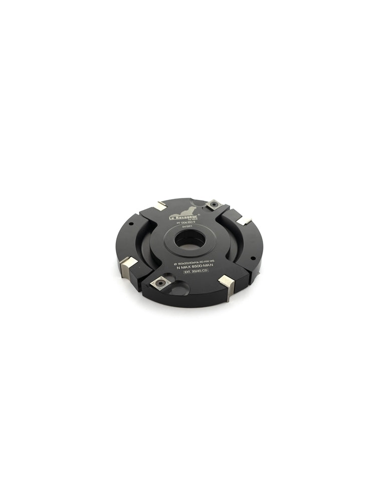 PORTE-OUTILS A TENONNER EXTENSIBLE  A PLAQUETTES REVERSIBLES WS ELBE D:180   H:20/39.5   AL:30   Z:4+4   ALU  REF ELBE PF006180.S (acier) ou PF18302040L (alu)