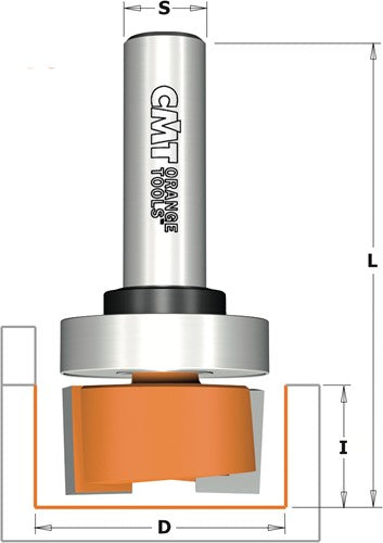 Rebate and edge cutter with bearing, HW 952