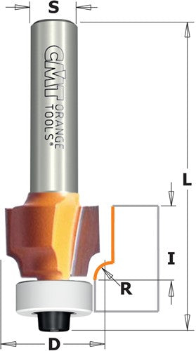 Afrondfrees met lager, DP 938