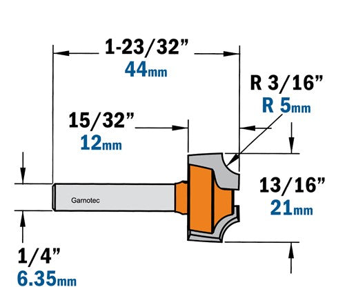 Quarter-round cutter, HW 827