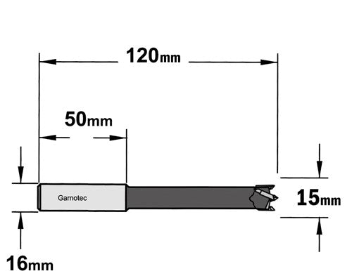 Foret à tête cylindrique avec longue tige cylindrique droite 514