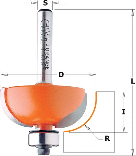 Groove cutter with bearing, HW 837