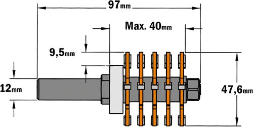 Tooth joint cutter, HW 900