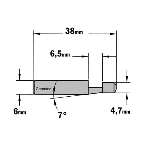 Reifrees 7° met geleiding, HWM 743