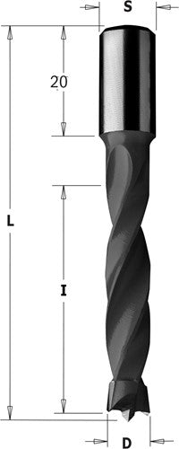 Drill bit, straight 309