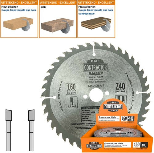 HW Contractor universele zaagbladenset, 10 stuks K160