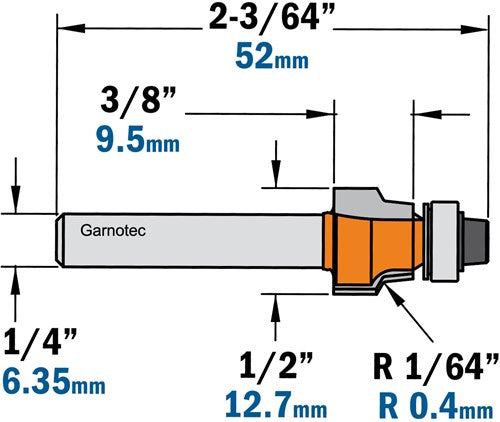 Flush cutter with bearing, HW 807