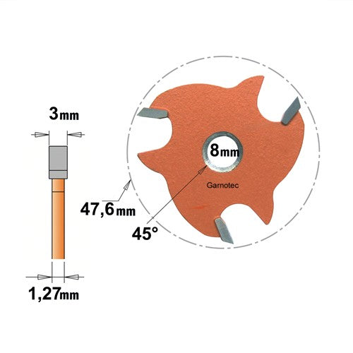 Disc milling cutter with conical seat, HW 823