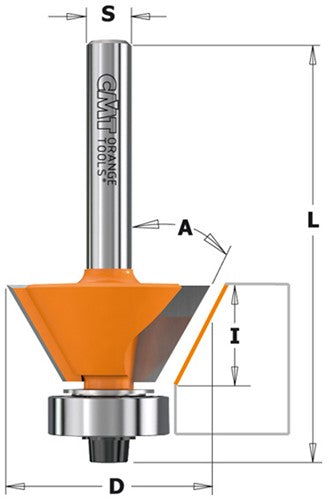 Aanschuinfrees met lager, HW 709