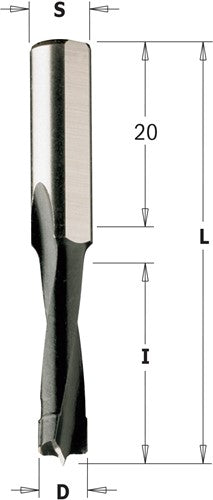 Special twist drill bit for Mafell® machine, straight 312