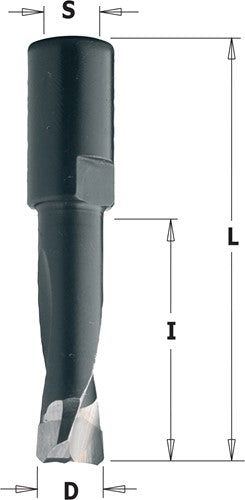 Special mèche hélicoïdale pour machine Festool DF500 Domino, droite 380