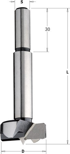 Foret à tête cylindrique avec tige cylindrique droite 512