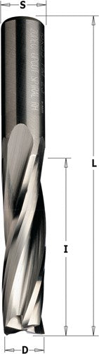Fraise à coupe hélicoïdale, spirale positive pour finition, droite 193