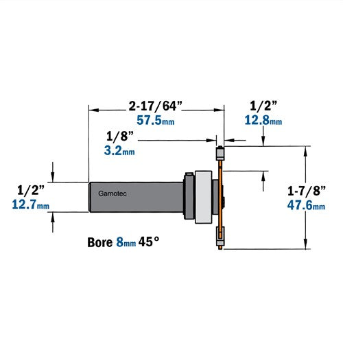 Disc milling cutter with conical seat + milling holder, HW 823