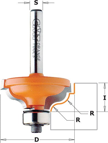 Profile cutter with bearing, HW 746