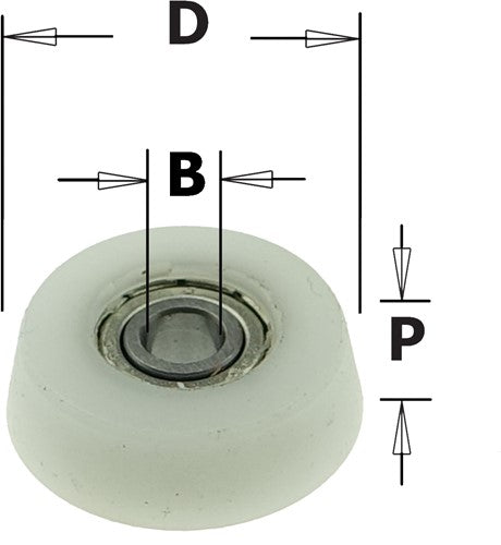 791 Tapered Delrin Bearing