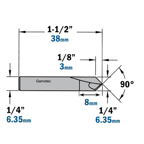 V-groove cutter, HWM 815