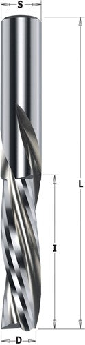 Fraise à coupe hélicoïdale, spirale négative pour finiton, gauche 194
