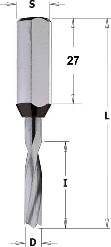 Solid Carbide Drill Bit, Straight 310