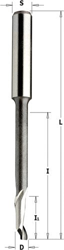 Fraise à rainurer pour aluminium et plastique en HS 5% co, spirale positive, droite 189