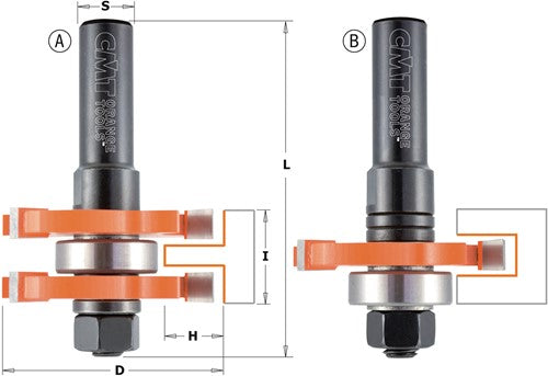 Adjustable tooth and groove cutters, HW 900