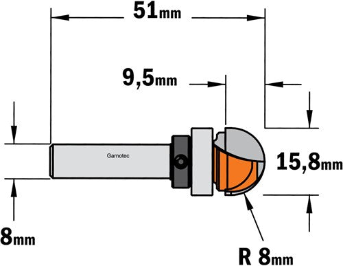 Groeffrees met lager, HW 914