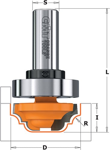 Profile cutter with bearing, HW 948