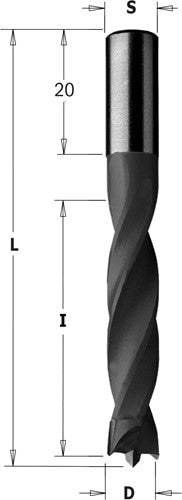 Drill bit, straight 307