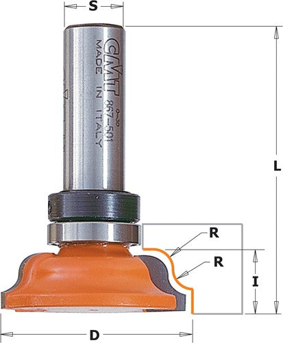 Profile cutter with bearing, HW 867