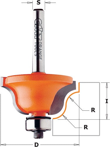 Profile cutter with bearing, HW 940