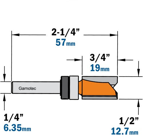 Groove cutter with bearing, HW 811