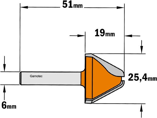 Letter cutter 60°, HW 749