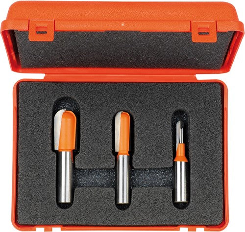 3-piece set of grooved cutters in pvc box, HW 814