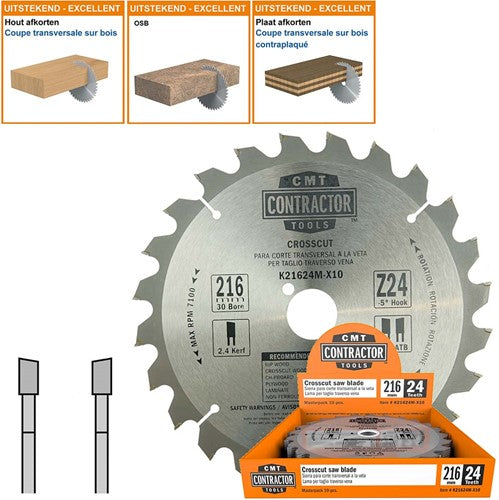 HW Contractor universele zaagbladenset, 10 stuks K216