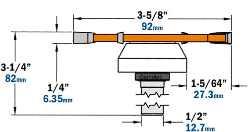 Disc milling cutter for machining composite materials, HW 822