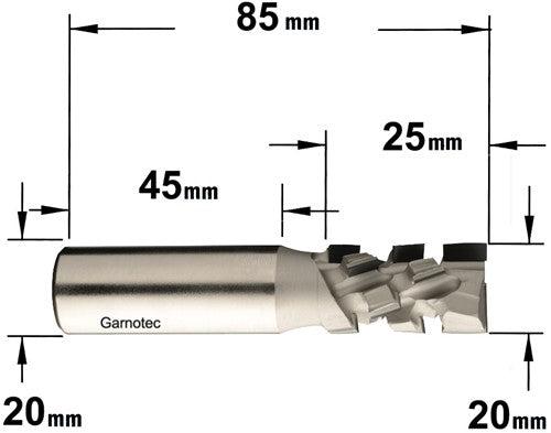 Mèches en diamant polycristalin 20° DP Z2+2 142