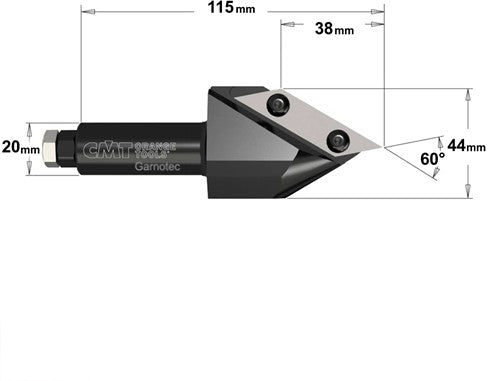 V-groeffrees met omkeerbare wisselplaten 663