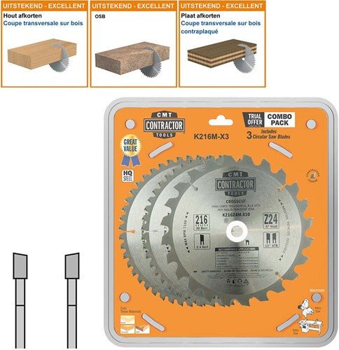 HW Contractor K216 universele zaagbladenset